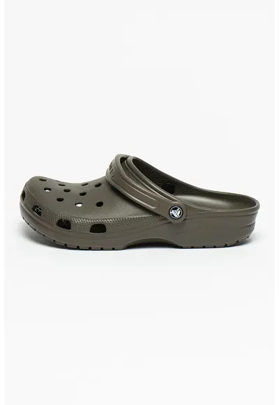 Saboti slingback cu model unisex Classic Roomy - Maro inchis