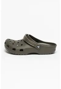 Saboti slingback cu model unisex Classic Roomy - Maro inchis