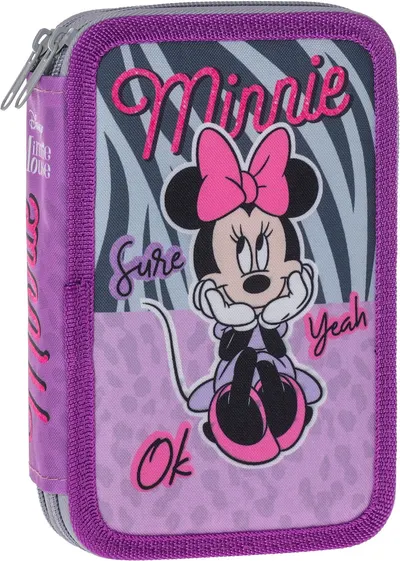 Penar școlar echipat Play Minnie Mouse - Cu 2 fermoare