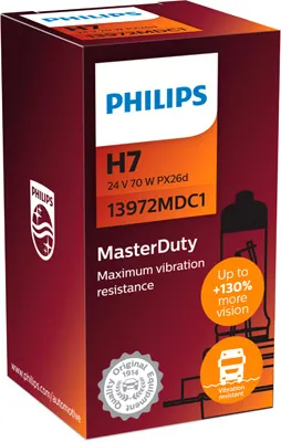 H7 Master Duty 24V 70W Philips (Cutie)