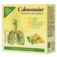 Calmotusin drops cu miere si eucalipt, 20 bucati, Dacia Plant