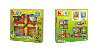 Set magnetic pentru bebelusi Kliky - Animale ferma