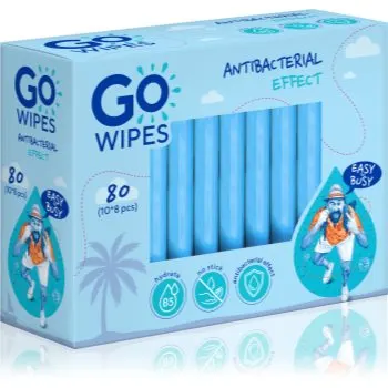 GoWipes Anti-Bacterial Effect Servetele umede cu efect revigorant cu efect antibacterian