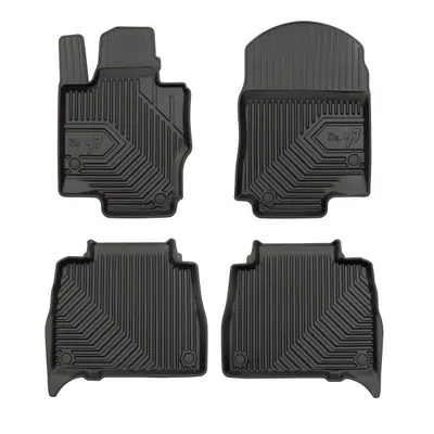 Covor podea FROGUM TPE, 4 buc. No. 77, fata spate, set, culoare neagra, potrivit MERCEDES GLE (V167) 10.18