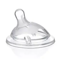 Tetina din silicon cu flux mediu Natural Feeling 2luni+, 1 bucata, Chicco