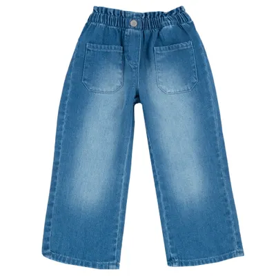 Pantaloni lungi copii Chicco denim, Albastru, 08898-65MC