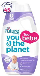 Gel de rufe concentrat Future baby - Lavandă, 1,8 l, 45 spălări
