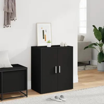vidaXL Pantofar, negru, 60x35x70 cm, PAL