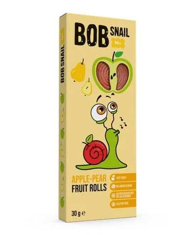 Rulou din mere si pere, 30g, Bob Snail