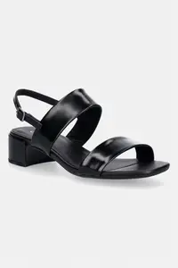 Ecco sandale cu toc jos din piele Livia 35