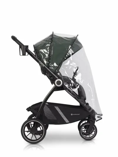 Carucior 2 in 1 pentru copii Euro-Cart Crox, compus din doua piese distincte, cadrul de aluminiu, Roti mari, Scaun reversibil, capotina si husa de picioruse, cu Geanta si accesorii incluse, pana la 22 kg, Jungle