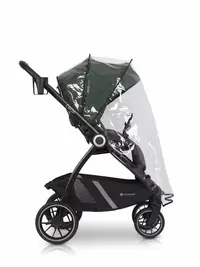 Carucior 2 in 1 pentru copii Euro-Cart Crox, compus din doua piese distincte, cadrul de aluminiu, Roti mari, Scaun reversibil, capotina si husa de picioruse, cu Geanta si accesorii incluse, pana la 22 kg, Jungle