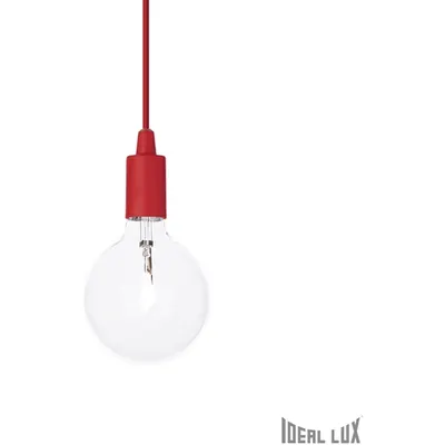 Pendul Edison, 1 bec, dulie E27, D:110mm, H:450/1300mm, Rosu