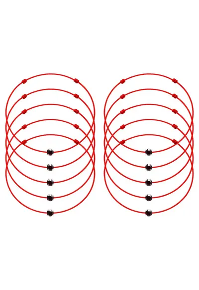 Set de bratari martisor cu cristal Preciosa - 10 bucati - 65987 - Mov