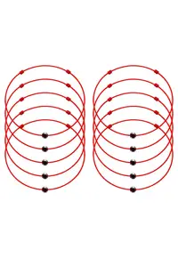 Set de bratari martisor cu cristal Preciosa - 10 bucati - 65987 - Mov