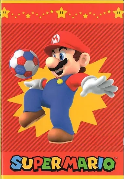 Caiet Panini Super Mario - Sport, A4, 40 coli , rânduri largi , sortiment