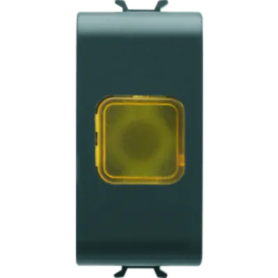 Lampa prezenta tensiune - AMBER - 1 MODULE - BLACK - CHORUS