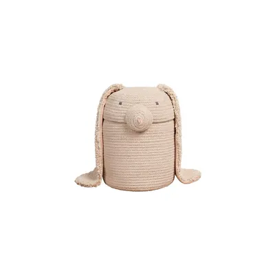 Coș de jucării pentru copii crem din material textil ø 25x30 cm Rita the Rabbit – Lorena Canals