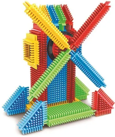 Set de construcție Miniland - Moara de vânt, 22 piese
