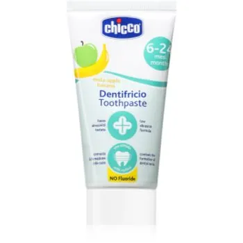 Chicco Fluoride-Free Toothpaste 6-24m pastă de dinți fără fluor pentru copii