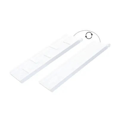 Copii Gimnastică Tobogan cu două fețe accesoriu din lemn cu trepte Mini Alb