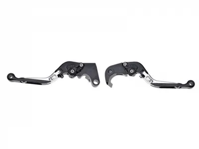 Set 2 manete frana si ambreiaj reglabile Suzuki GSXR600 06-10 750 06-10 1000 05-06, culoare gri