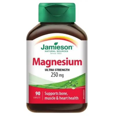 Magneziu 250 mg, Jamieson | 90 capsule