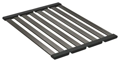 Gratar pliabil Grohe, Multifunction grid 490, 490 x 350mm, otel inoxidabil, pentru chiuveta bucatarie, brushed hard graphite, antracit mat