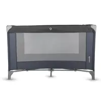Patut pliabil cu un singur nivel de inaltime Coccolle Notte, Geanta transport inclusa, Dimenisune interioara 120x60 cm, Ideal pentru calatorii, Foarte compact la pliere, Jet Black