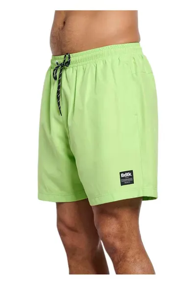 Costum de baie Bermuda barbati talie elastica - doua buzunare - verde - poliester