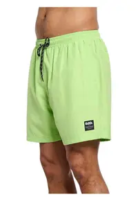Costum de baie Bermuda barbati talie elastica - doua buzunare - verde - poliester