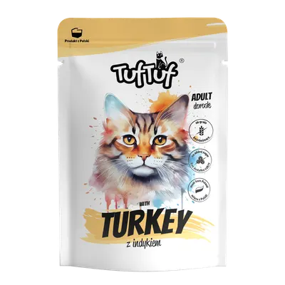 TUF TUF CAT- Hrana umeda CURCAN - plic 100G