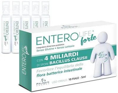 EnteroLife Forte con 4 Miliardi, 10 fiola, Paladin Pharma