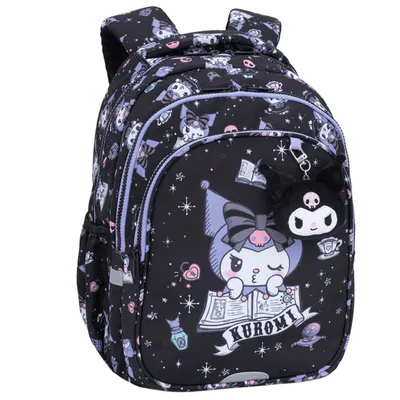 Ghiozdan cu 3 compartimente, Coolpack, Kuromi, Negru