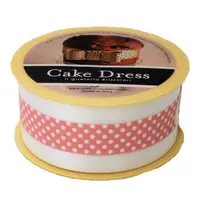 Bandă decorativă Cake Dress, pentru torturi și prăjituri, 4.5cm x 20m, Mini Dots Roz