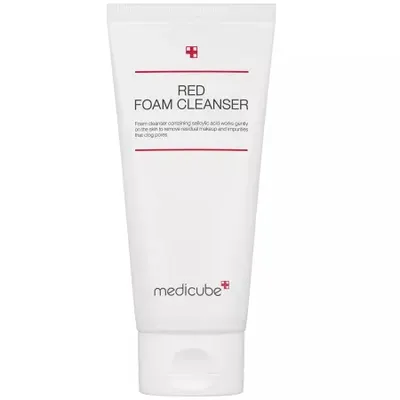 Medicube Red Foam Cleanser, spumă de curățare pentru ten gras și acneic, 120 ml