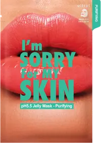 Masca cu efect de curatare, 33ml, I'm sorry for my skin