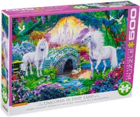 Puzzle Eurographics din 500 XXL de piese - In lumea unicornilor