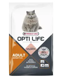 VERSELE-LAGA Opti Life Cat Adult Sensitive Salmon 7.5 kg hrana cu somon, pisici sensibile