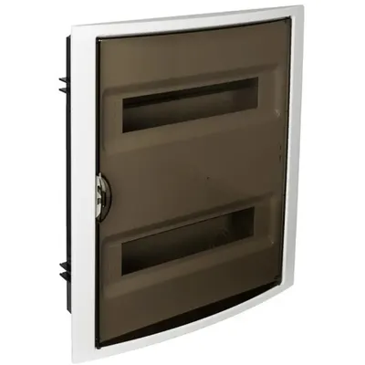 Tablou electric Solera Arelos 5250PF, 28 module, incastrat, IP40, 362x438x102 mm, plastic, usa fumurie, rama alba