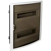 Tablou electric Solera Arelos 5250PF, 28 module, incastrat, IP40, 362x438x102 mm, plastic, usa fumurie, rama alba