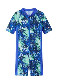 Costum de baie copii - unisex - grafic - verde - poliamida/elastan