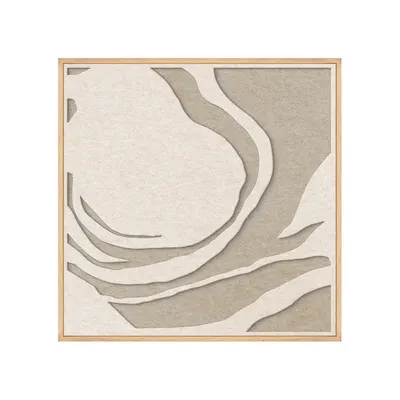 Tablou cu ramă/acustic 3D 62x62 cm Silent Whisper 1 – Malerifabrikken