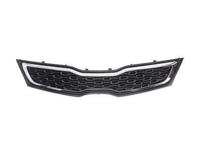 Grila radiator potrivit KIA RIO II, RIO III 1.1D-1.6 2005-2017 - (salon, crom/negru)