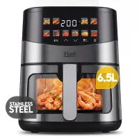 Friteuza cu aer cald iHunt Bro Air Fryer Ultra 6.5L, 1500W, Temperatura reglabila 80-200 C, Ecran touch, 10 programe automate, Compacta