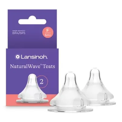 Tetina cu flux rapid Natural Wave Teats, 2 bucati, Lansinoh