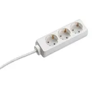 Prelungitor Bachmann SELLY 3xCEE7/3 PC, fara intrerupator, lungime cablu 5m, H05VV-F 3G1, alb