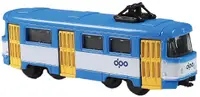 Jucărie metalică Rappa - Tramvai, 8.5 cm