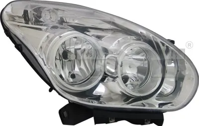 Far dreapta (H1 H7, reglaj electric, cu motoras, fundal cromat) FIAT DOBLO OPEL COMBO, COMBO TOUR