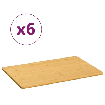 Gossi platouri pentru mic dejun, 6 buc., 35x23x0,8 cm, bambus